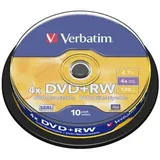 tonerahorro ® Für den Einsatz in Verbatim DVD+RW Wiederaufladbar 4X 4,7 GB (Schrank 10 Stück)