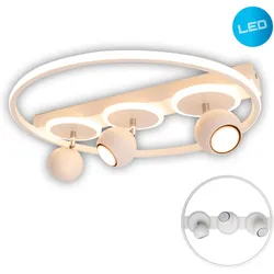 NÄVE Deckenleuchte "3er-Spot LED "Ronda"", weiß (matt, weiß), Ø 50,00cm H: 15,50cm, Lampen, modernes design. Helles Licht., LED Deckenstrahler
