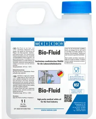 Bio-Fluid | Schmier- und Pflegeöl für den Lebensmittelbereich NSF H1 | 1 L | transparent