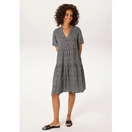 Aniston CASUAL Sommerkleid Schwarz/Weiß 38