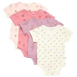 Pippi made with love PIPPI Unisex Baby Body SS AO-printed (4-pack) Formender Body, Quail, 80 - 80