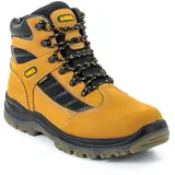 DEWALT Harwich S3 Arbeitsstiefel für Herren, wasserdicht, Stahlkappe, inkl. kostenlosem Paar Dewalt Socken, honey, 45 EU, weizenfarben, 44 EU - 44.5 EU