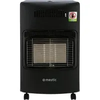 Mestic MRK-100T Gasheizung und Elektroheizung, 30 mbar, schwarz