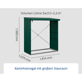 EcoStar Kaminholzregal Elegant-V Typ 2 102,5 x 181,4 x 198 cm,
