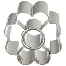 Paderno 47417–06 Scallop Kanten Garten, Edelstahl, Silber