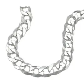 GALLAY Armband 6,7mm Panzerkette flach Silber 925 21cm