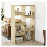 vidaXL Raumteiler Sonoma-Eiche 100x33x155,5 cm Holzwerkstoff
