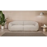 LeGer Home by Lena Gercke Big-Sofa »YANI, Designersofa, organische Form, Maße B/T/H: 240/64/81 cm«, mit Wellenunterfederung, auch in Bouclé, passend zur Serie