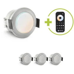 Einbaustrahler Mini Genova 3W CCT IP65 - Farbe: acryl - Anzahl: 4x