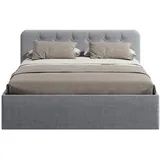 home collective Polsterbett 180 x 200 cm Grau