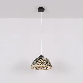 GLOBO Boho 1-flg. 30 cm rund schwarz