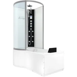 AcquaVapore Kombination Badewanne Dusche K50-R03-EC Duschtempel 100x170