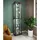 VCM Standvitrine Kavisa 50 x 30 x 227 cm Schwarz