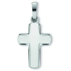 Kreuzkette ONE ELEMENT "Halskette - Kreuzkette mit Kreuz Anhänger aus 925 Silber", silber, Halsketten, Damen, Silber 925 (Sterlingsilber), stufenlos verstellbare Halskette bis 45 cm