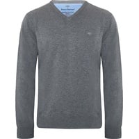 FYNCH-HATTON Strickpullover »FYNCH-HATTON Pullover mit V-Kragen«, mit V-Ausschnitt FYNCH-HATTON stahlgrau