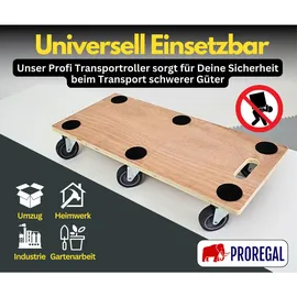 Proregal Transportroller 300 kg Braun