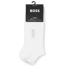 Boss 2P AS Logo Bamboo Socken 2 Paar Weiß 43-46