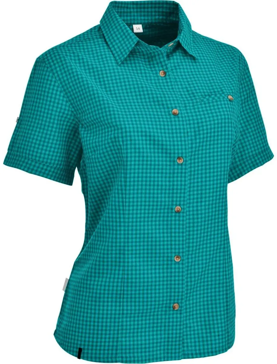 MAUL Sport Sandnes XT - 1/2 Bluse Kariert türkis green (67) 36