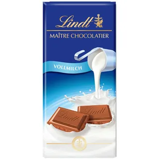 Lindt Schokolade Vollmilch | 100g Tafel | Aus zartschmelzender Vollmilch-Schokolade | Schokoladentafel | Schokoladengeschenk