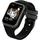 Garett Kids Essa 2 4G BT 40 mm Kunststoffgehäuse Schwarz Silikonarmband Schwarz S/M