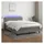 vidaXL Boxspringbett 140 x 200 cm Dunkelgrau
