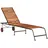 vidaXL Sonnenliege 215 x 50 x 98 cm braun