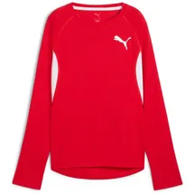 Puma Cross The Line 3.0 Damen Longsleeve, rot - S