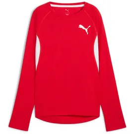 Puma Cross The Line 3.0 Damen Longsleeve, rot - S