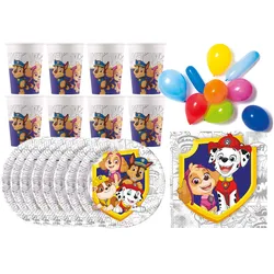 Paw Patrol - Kindergeburtstags-Set (46-teilig, kompostierbar)