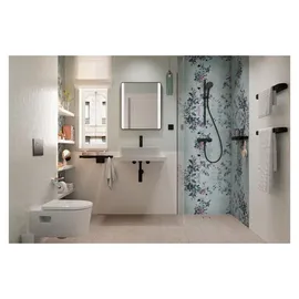 Hansgrohe Zesis S Einhebel-Duscharmatur Aufputz für 1 Verbraucher schwarz matt 74621670