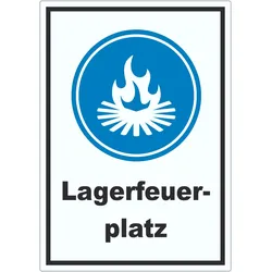 Lagerfeuerplatz Aufkleber A7 (74x105mm)