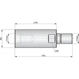 dormer pramet zn d. sandvik tooling deutschland gmbh Fräseraufnahme ISO AT.M16-IHA.M12.040 Grundkörper-D. 29 mm