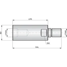 dormer pramet zn d. sandvik tooling deutschland gmbh Fräseraufnahme ISO AT.M16-IHA.M12.040 Grundkörper-D. 29 mm