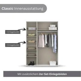 Rauch Drehtürenschrank VOYAGER 140 x 194 x 53 cm Braun