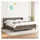 vidaXL Boxspringbett 180 x 200 cm Taupe