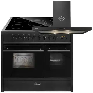 Gurari GCH E 911Cr GasElektro Standherd 90 cm+GCH 046 BG 9, Dunstabzugshaube 90cm