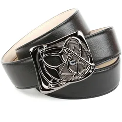 Ledergürtel ANTHONI CROWN, Damen, Gr. 90, schwarz, Leder, unifarben, Gürtel, mit Designer Schließe