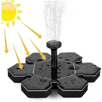 Dedom Solarpumpe Solar-Wasserpumpe,Gartenbrunnen,Landschaftsbrunnen, 6 Düsen