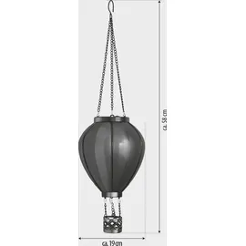 NORTHPOINT Laterne Kunststoff/Metall 19x58x19 cm Solar 1 Stück Mehrfarbig