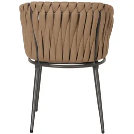 Mendler HWC-N38 Gartenstuhl 61 x 57 x 82 cm grau 2 St.