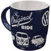 Retro Kaffee-Becher, 330 ml, VW – The Original Ride – Volkswagen Bus Geschenk-Idee, Keramik-Tasse, Vintage Design