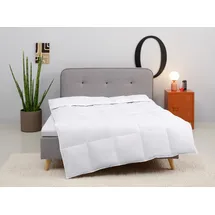 MY HOME Daunenbettdecke Covino, Bettdecke 135x200 cm, 155x220 cm, Füllung: 60% Daunen & 40% Federn, Bezug: 100% Baumwolle, Bettdecke Sommer, Winter, Made in Germany weiß 135 cm x 200 cm