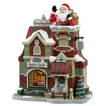 Lemax The Santa Shop 0,19 x 0,13 x 0,24 m rot/mehrfarbig batteriebetrieben beleuchtet