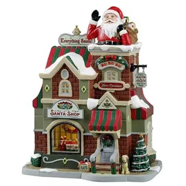 Lemax The Santa Shop 0,19 x 0,13 x 0,24 m rot/mehrfarbig batteriebetrieben beleuchtet