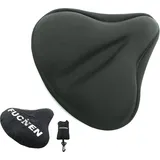 luxuskollektion Sattelbezug Gelüberzug für Fahrradsitz 27 x 25cm Schwarz