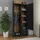 vidaXL Kleiderschrank Schwarz 80x52x180 cm Holzwerkstoff