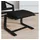 vidaXL Fußhocker Baumwolle 51 x 41 x 40 cm Schwarz
