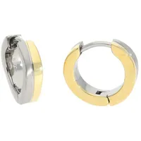 Boccia Titanium Creolen bicolor Titan 0563-02 grau 14 mm
