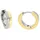 Boccia Titanium Creolen bicolor Titan 0563-02 grau 14 mm