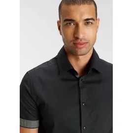 Bruno Banani Kurzarmhemd Schwarz 41/42